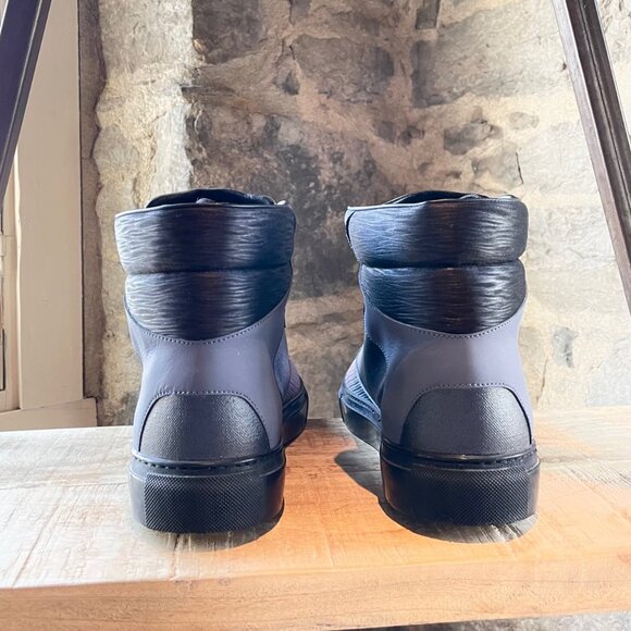 Balenciaga Multifabric Colourblock Coated High-Top Sneakers - Picture 4 of 9